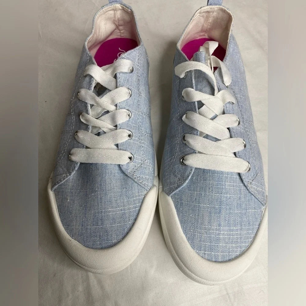 Sugar Womens Festival Light Blue Lace Up Sneaker 9.5M